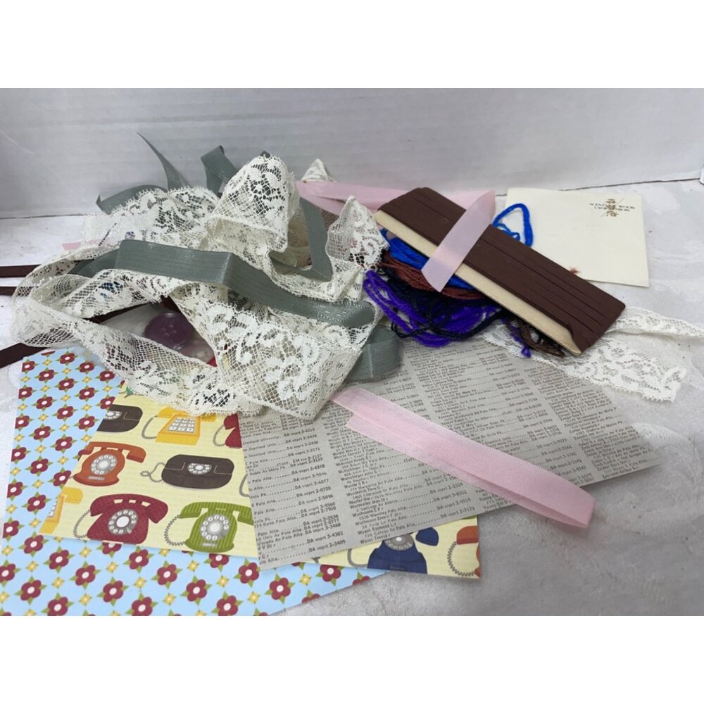 Do You Make Your Own Junk Journal? Ribbon Paper Yarn Craft Project